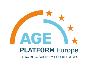 Logotipo de Age Platform Europe, la entidad de la que Plataforma 50 y Nu Comunicación forman parte.